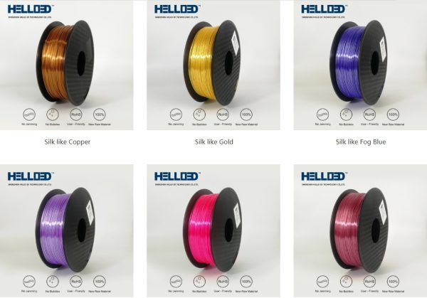 Silky PLA 1.75 3D Printing Filament Sample