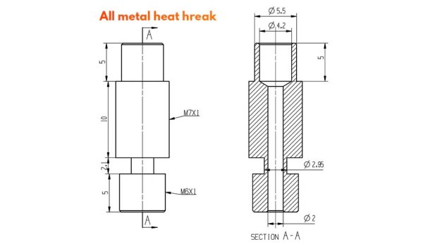 V6 E3D Style All Metal High Quality Throat - Image 3