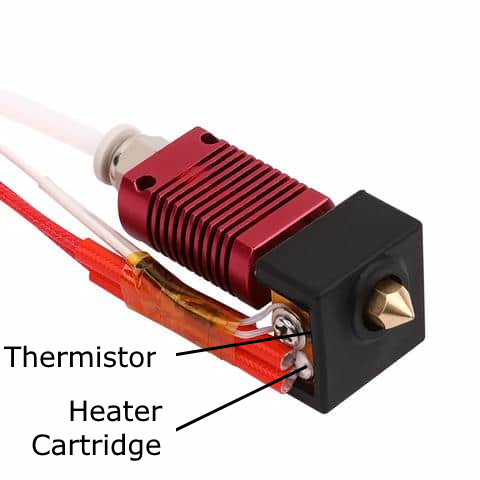 heater and thermistor